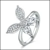 Band Rings Creative Fashion Dancing Butterfly Form