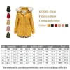 Femmes Trench Manteaux Veste D'hiver Femmes 2023 Plus La Taille À Capuche Rose Parka Femme Vers Le Bas Coton Pardessus Casual Noir Chaud Rembourré Manteau Femme