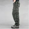 Männer Hosen Mode Militärischen Stil Cargo Casual Multi Taschen Taktische Frühling Baumwolle Armee Hosen Männer 8 PocketsMen's Heat22