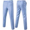 Calça masculina traje de qualidade coloração sólida casual comercial calças de negócios esbelto vestido noivo casamento grande tamanho 6xl 230209