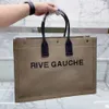 Дизайнерские женские сумочка Rive Gauche Tote Supper Sucking Sadcags Top Lense Большой пляжные пакеты дизайнеры путешествуют по крестообразным плечам кошелек