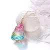 Ketens mode en esthetische kunst zeven kleuren natuursteen wrap kristal hanger transparante multolor ketting ketting meisje sieraden