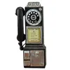 Objetos decorativos Figuras decoração de casa Modelo de telefonia vintage Artesanato pendurado Ornamentos Retro Móveis para casa Figuras Telefone Miniatu 230208