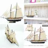 Nyhetsartiklar 1130 Skala segelbåtens modell DIY -fartygsmonteringssatser Figurer Miniatyr handgjorda trä segelbåtar trähantverk hem de dhvfq