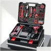 Electric Drill Hand Tool Set Hardware Electrician Maintenance Mtifunctional Toolbox Metal Wall Plate 220930 Drop Delivery Home Garden Dhgdd