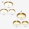 Modern Round Glass shade Ceiling Lights LED Living Room Bedroom light Brass ceiling lamp Restaurant Aisle Corridor lamps 0209