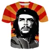 T-shirts pour hommes Che Guevara hommes/femmes mode Cool 3D imprimé T-shirts Style décontracté t-shirt haut de rue