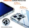 İPhone 15 Pro MAX için Clear Case için Esnek Yumuşak TPU Telefon Kılıfları İPhone14 13 12 12 Mini 13 X XR XS 7 8 8 1.5mm Kalınlık