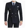 Men's Suits Formal Double-Breasted Groom Tuxedos Lapel Men's Wedding Dress Holiday Clothing(Jacket Pants) Costume Homme Blazer For Men