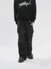 Calças masculinas 2023 homens roupas femininas estilo yamamoto encaixe o perfil de bolso embutido de pesos pesados ​​mais figurinos de tamanho 27-46