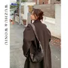 소규모 크라우드 디자인 옥스 호른 추론 가방 여성 2023 새로운 패션 프랑스 스타일의 싱글 어깨 대각선 크로스 백 핸드백 230204