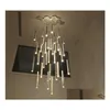 Pendant Lamps Dining Room Led Chandelier Lighting Modern Nordic Gold/Sier Combinable Living Home Decoration Bar Drop Delivery Lights Dhbns