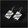 Dangle Lustre En Gros Ormeau Boucles D'oreilles Géométrique Shell De Mode Colorf Unique Charmes Femmes Bijoux Décoration Dhads