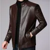 Мужские куртки мужская кожаная пиджак мужчина Slim Fit Blazer Coat Men Fashion Leather Jacket Streatwear Casual Blazer Jacket