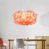 Italie Design suspension PP acrylique abat-jour fleur forme LED plafonniers suspendus pour salon chambre 0209