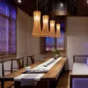 ライトライト日本の竹のシャンデリア中国スタイルのラタン織物吊り下げ灯天井ランプのためのカフェのバー飾るレストラン照明0209