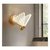 Lampy ścienne lampa motyla nordyc nowoczesne minimalistyczne luksusowe schody nocne sypialnia w tle korytarz dekoracja dekoracja upuść dh9cj