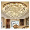 Kroonluchters leiden kristal plafond kroonluchter luxe villa lamp Noordse hanglamp voor el lobby clubhuis woonkamer e14 bb lights d dhpos