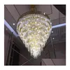 Lustres de lustre grande lustre de cristal no pr￩dio duplex luxuoso el lobby engenharia villa sala de estar hollow entrega luzes li dhpbq