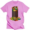 T-shirts pour hommes Sheldon Cooper Tshirt Rainbow Abstraction Cube fondu Image Pur coton Jeune T-shirt Cadeau Hommes Tops Tees Bonne Qualité 230209