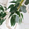 Fleurs décoratives 2M plantes artificielles guirlande d'eucalyptus feuilles de saule faux décor à la maison vignes rotin balcon jardin mariage
