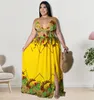 Sukienki plus size kobiety letnie ubranie Seksowne luźne bez rękawów sukienka z druku