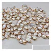 Charms New Style Of Imitation Baroque Pearl Stone Shape Edging Shell Beads Pendant Diy Jewelry Necklace Earring Accessories Drop Deli Dgb