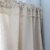 Curtain Half With Crochet Lace Short Curtains For Kitchen Window Cotton Linen Cafe Cabinet Cover Dust-proof Rustic