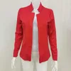 Damen Anzüge Blazer Kleidung Strickjacke Tops mit Kragen Einfarbig Mantel Kleidung Langarm Einzigartige Mode weiblich 230209