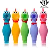 Smoking Accessories Screaming chicken silicone hand pipe with glass dish Dab Rig SRS1002