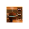 Aromaterapi Hava Nemlendiricisi 500ml Yeni Trasonik Aroma Difüzör Ahşap Tahıl 7 Renk Değiştiren LED Gece Işık Misti Drop Dive DHC0B