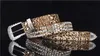 Paski Nowy styl Diamond Damies Belt Dżinsy z szpilką Kluczowe Paski Dzikie modne krowi -krążkowy Koreański pasek spódnicy dla kobiet G230207