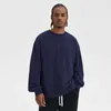 2023 NEW 370G Terry Round Neck Cotton Pullover Men's Loose Color Men's Clothing Trend