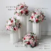 Dekorativa blommor 55 cm Artificial Flower Ball Wedding Banket Table Center Geometric Shelf Stage Display Row