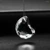 Chandelier Crystal 2PC Clear Half-moon Faceted Prism Suncatcher Crescent Accessories DIY Lighting Ornaments Bead Curtain Pendant