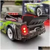 전기/RC 자동차 RC 장난감 고속 30kmh 온로드 드리프트 자동차 LED 조명 400mAh 배터리 24GHz 4WD 섀시 리모컨 경주 DHTD2