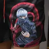 Shorts masculinos Anime Tokyo Ghoul Shorts Classic Gym Basketball Workout Shorts Mesh Shorts Casuais Casuais Submissão Termato T230209