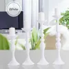 Candle Holders IMUWEN Gold Candle Holders 50cm20" Metal Candlestick Flower Vase Table Centerpiece Event Flower Rack Road Lead Wedding Decor 230208