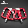 Pédales de vélo ROCKBROS Pédales vtt pour vélo Pédales de vélo en alliage d'aluminium Pédales de roulement Pointes antidérapantes Pédales de vélo Accessoires de vélo 0208