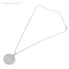 Pendant Necklaces Fashion Lychee Silver Color Yoga Om Mani Padme Hum Stainless Steel Necklace Women Men Jewelry Present