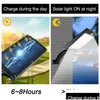 Güneş Duvar Işıkları 48 LED Işık Çift Beyaz Dış Mekan Su Geçirmez Lamba Güvenlik Aydınlatma Ahır Sundurma Garajı için Montaj Kutbu Dhawr
