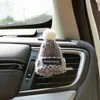 Interior Decorations 1Pc Automobile Plush Wool Outlet Incense Clip Handmade Hat Shape Air Freshener Ornaments Car Decor Accessories 0209