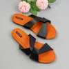 Sandalen Flache Schuhe für Frauen 2022 Sommer Strand Damen Sandalen Einfache Kreuz Design Freizeit Solide Weichen Boden Rutschfeste Frau rutschen T230208