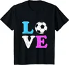 T-shirts pour hommes Les filles aiment le football I Cool Sport Player T-shirt drôle