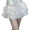 Short femme rose blanc dentelle japonaise à volants Jk pantalon citrouille femme Kawaii taille haute Bloomer doux soeur été mignon Lolita