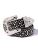 Cintura Uomo Donna Simon Belts Cintura diamantata lucida Nero su Nero Blu bianco multicolore con strass luccicanti in regalo