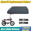 مصنع إمدادات 48V 20AH Super73 بطارية الدراجات الكهربائية 52V 21AH لأسفل أنبوب حزمة EBIKE بطارية LI-ION 21700 بطاريات الخلايا 750W 1000W