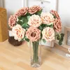 Decorative Flowers 5pcs Long Branch Big Artificial Flower For Wedding Decoration Bouquet Table Centerpiece Arrange Wall Home Living Room