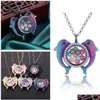 Lockets High Quality Diy Color Diamond Lovers Dolphin Can Open Magnet Pendant Phase Box Pearl Necklace Gift Drop Delivery 202 Dhsng