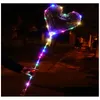 Novità Illuminazione 20 Pollici Palloncino Bobo Led Mticolor Luminoso 70Cm Palo 30Leds Notte Per Festa Matrimonio Decorazione Vacanza Drop D Dhyea